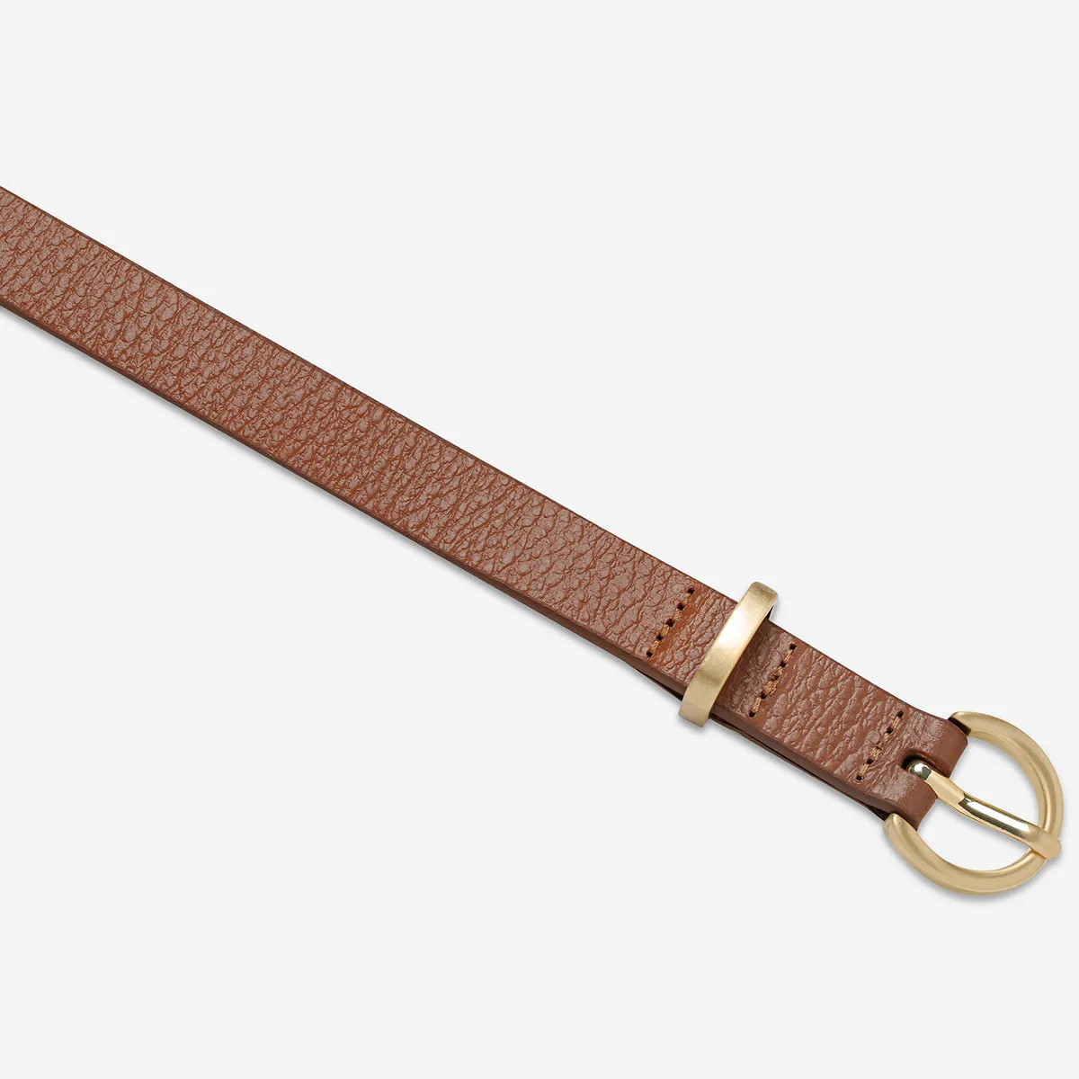 Happens All The Time Belt - Tan/Gold