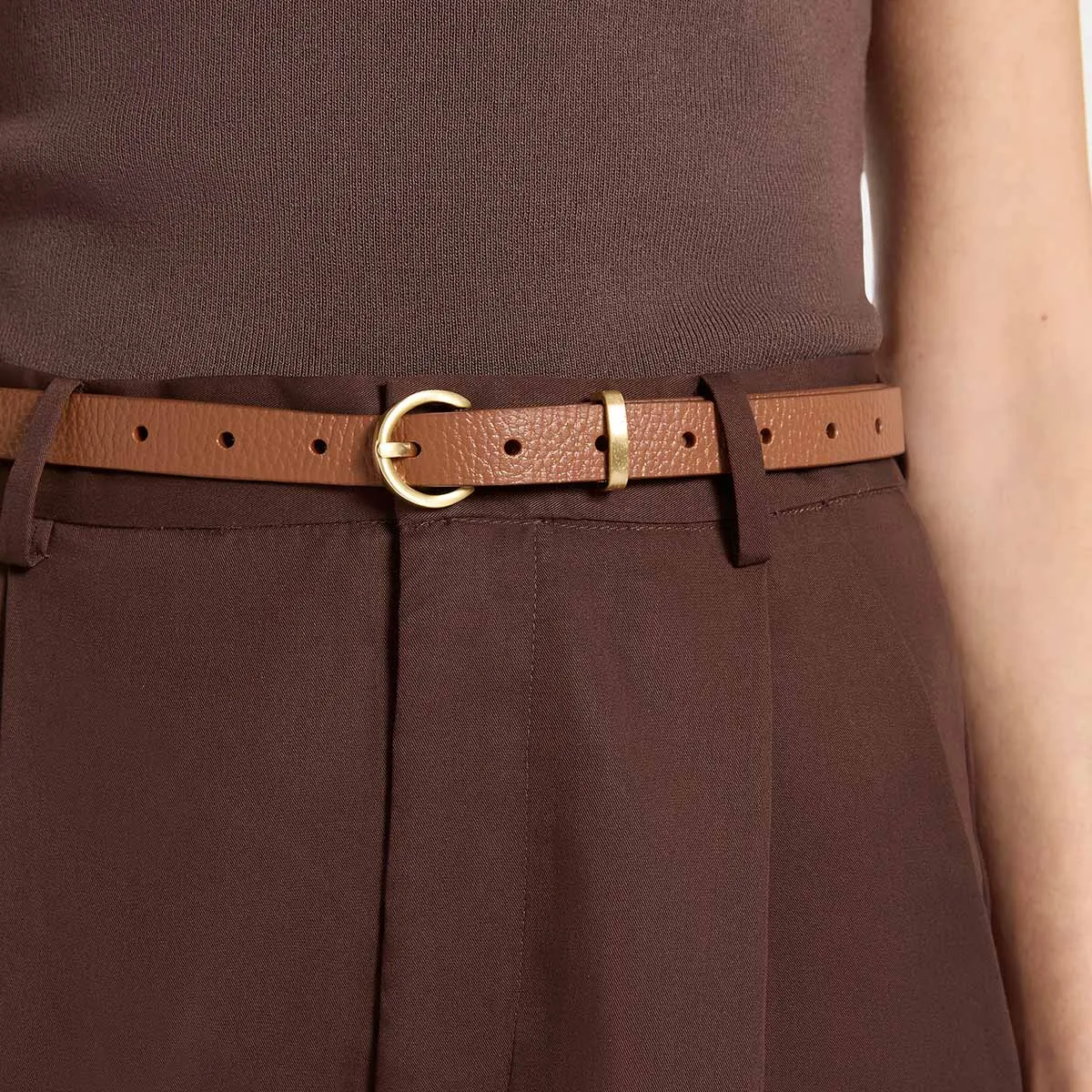 Happens All The Time Belt - Tan/Gold
