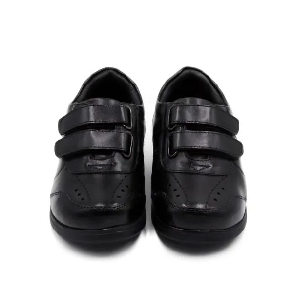 Harold Boys Black Leather School Shoes