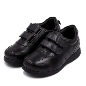 Harold Boys Black Leather School Shoes