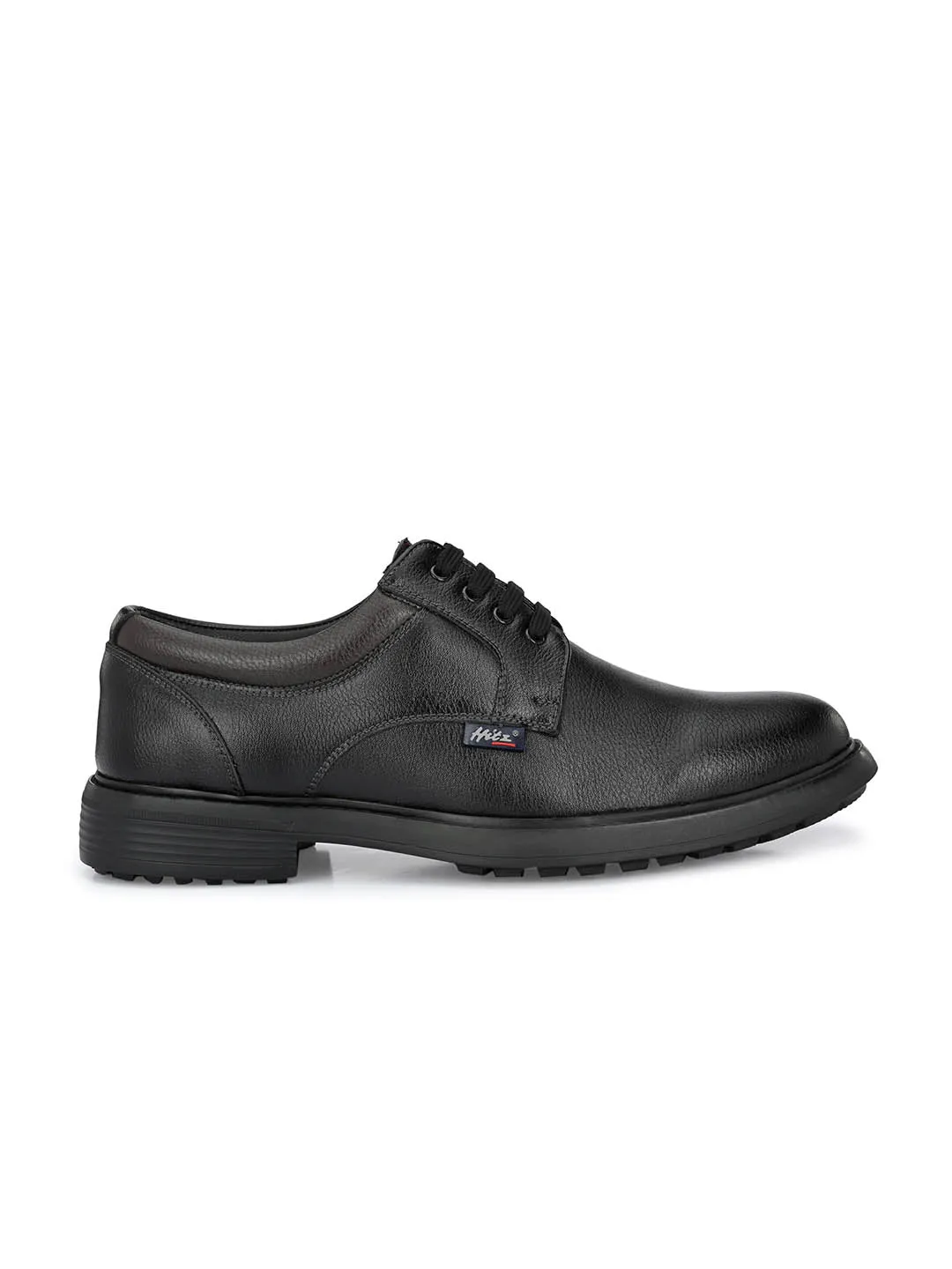Hitz Men's Black Synthetic Lace-up Casual Shoes