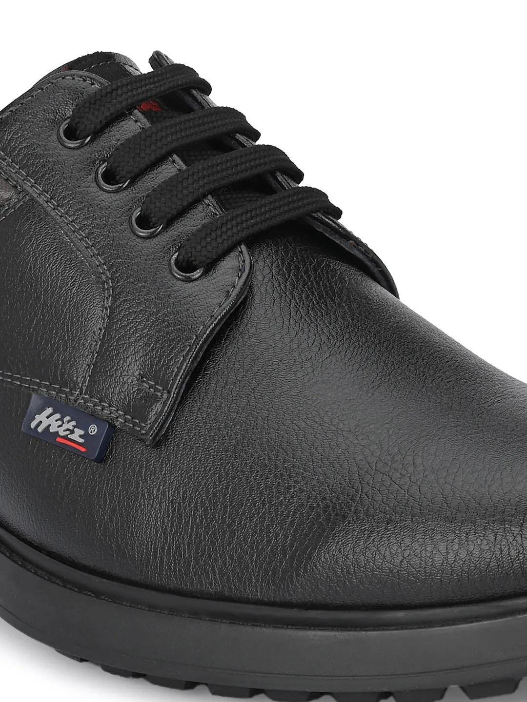 Hitz Men's Black Synthetic Lace-up Casual Shoes