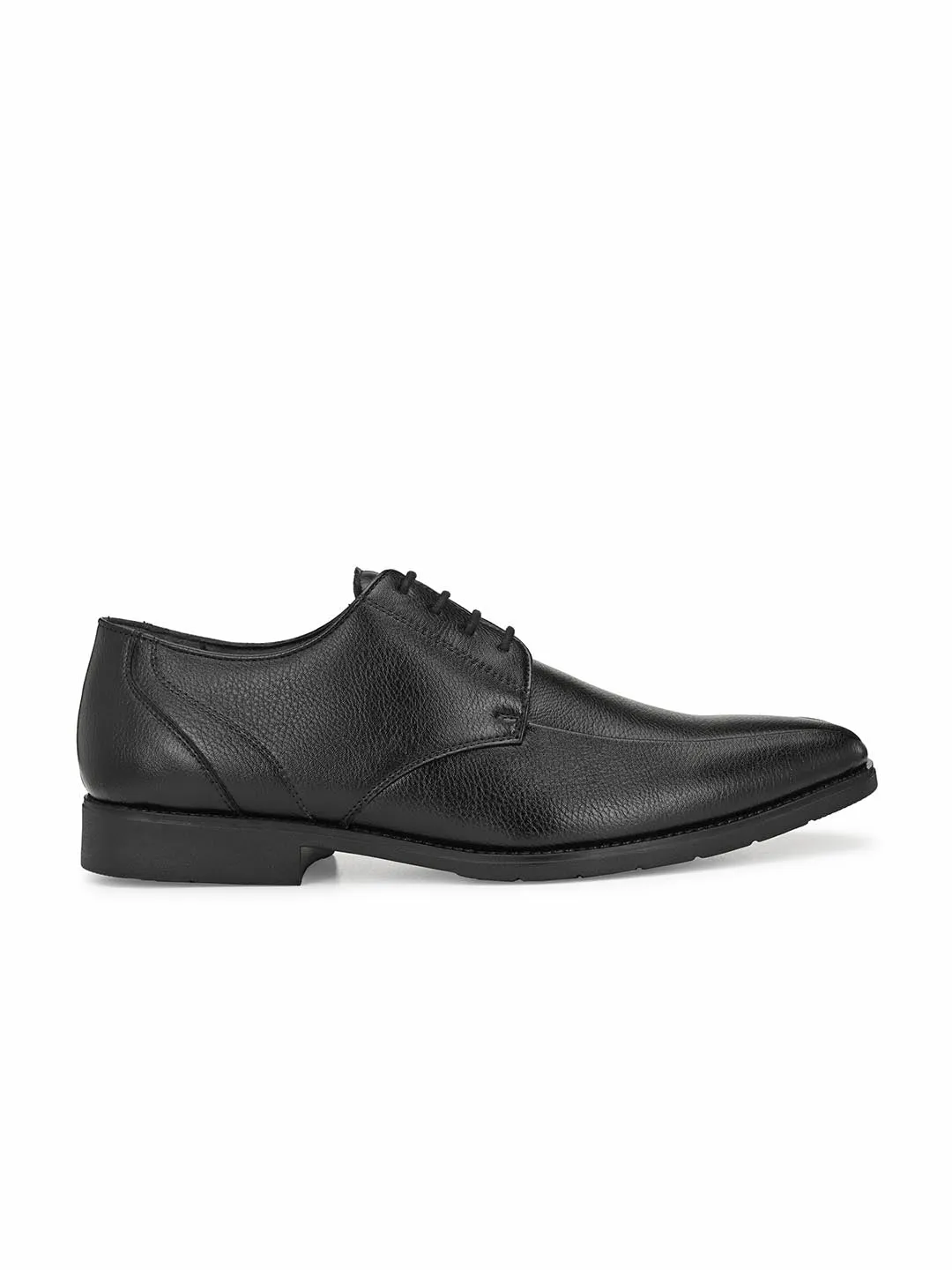 Hitz Men's Black Synthetic Lace-up Formal Shoes