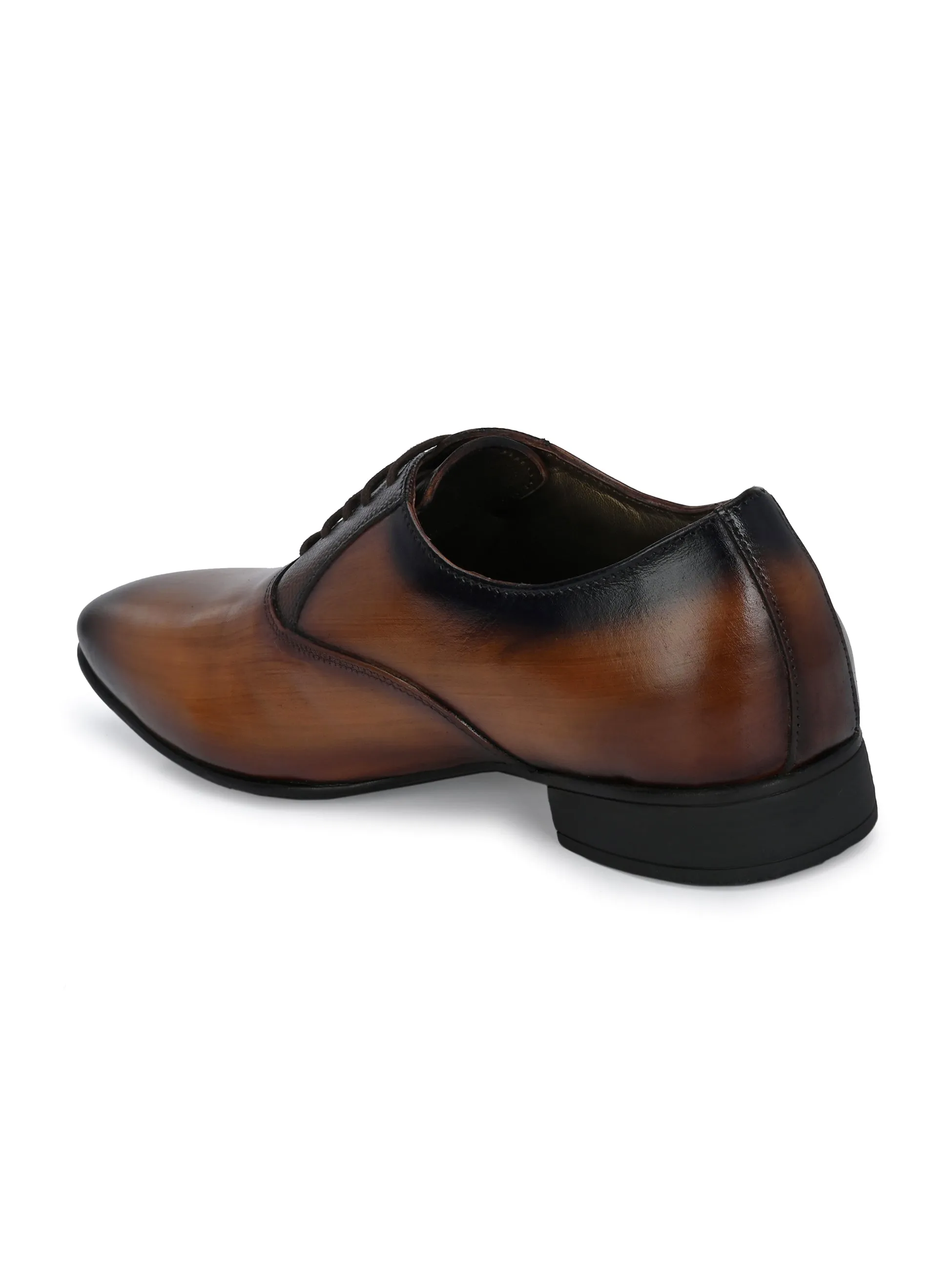 HITZ7055 Men's Tan Leather Formal Lace Up Shoes