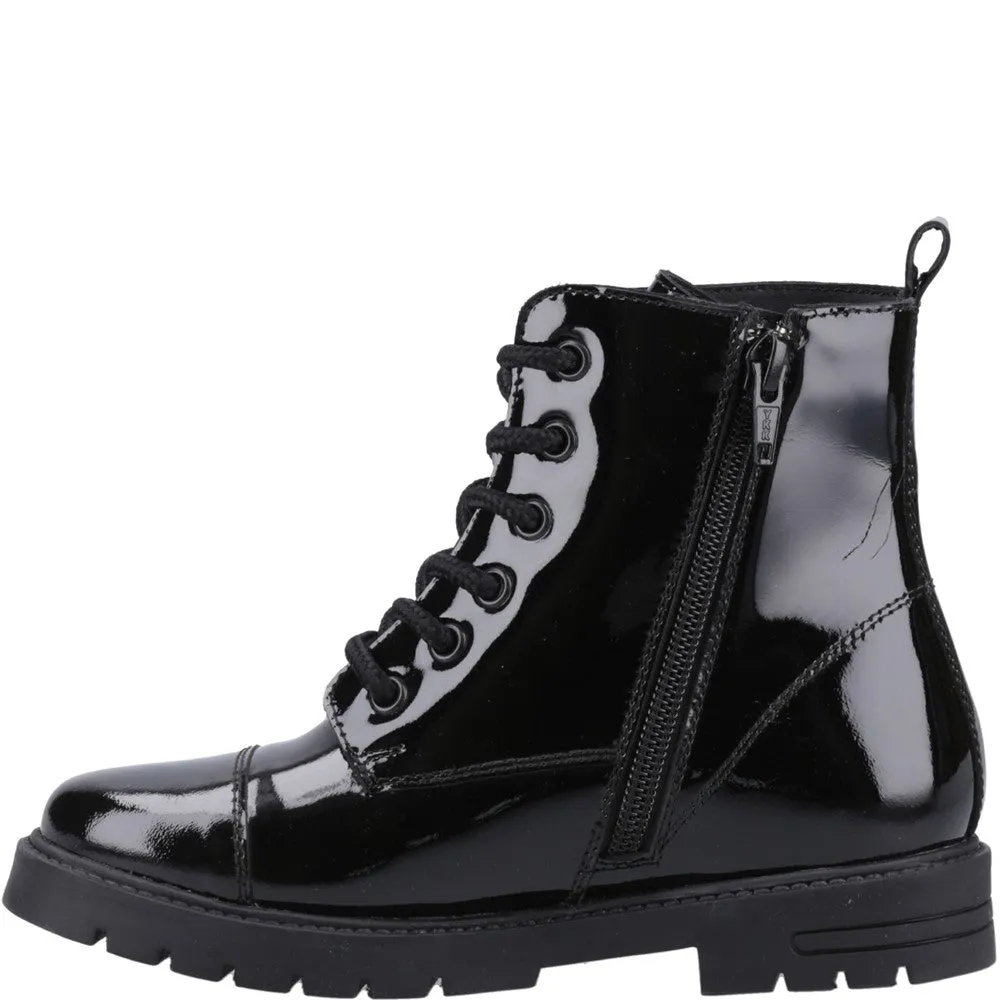 Hush Puppies Lauren Patent Senior School Shoes