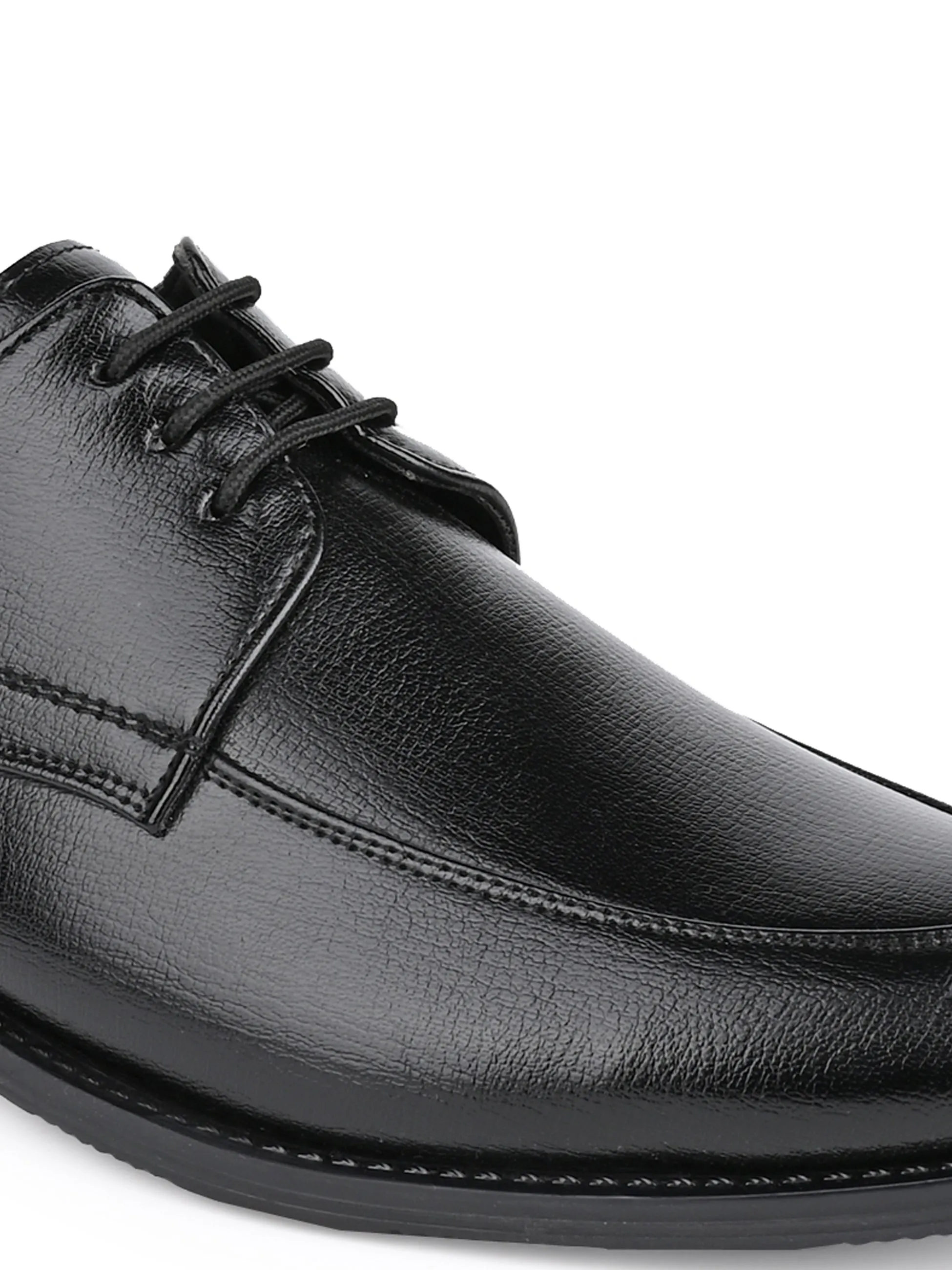 Hydes N Hues Men Black Printed Lace-ups