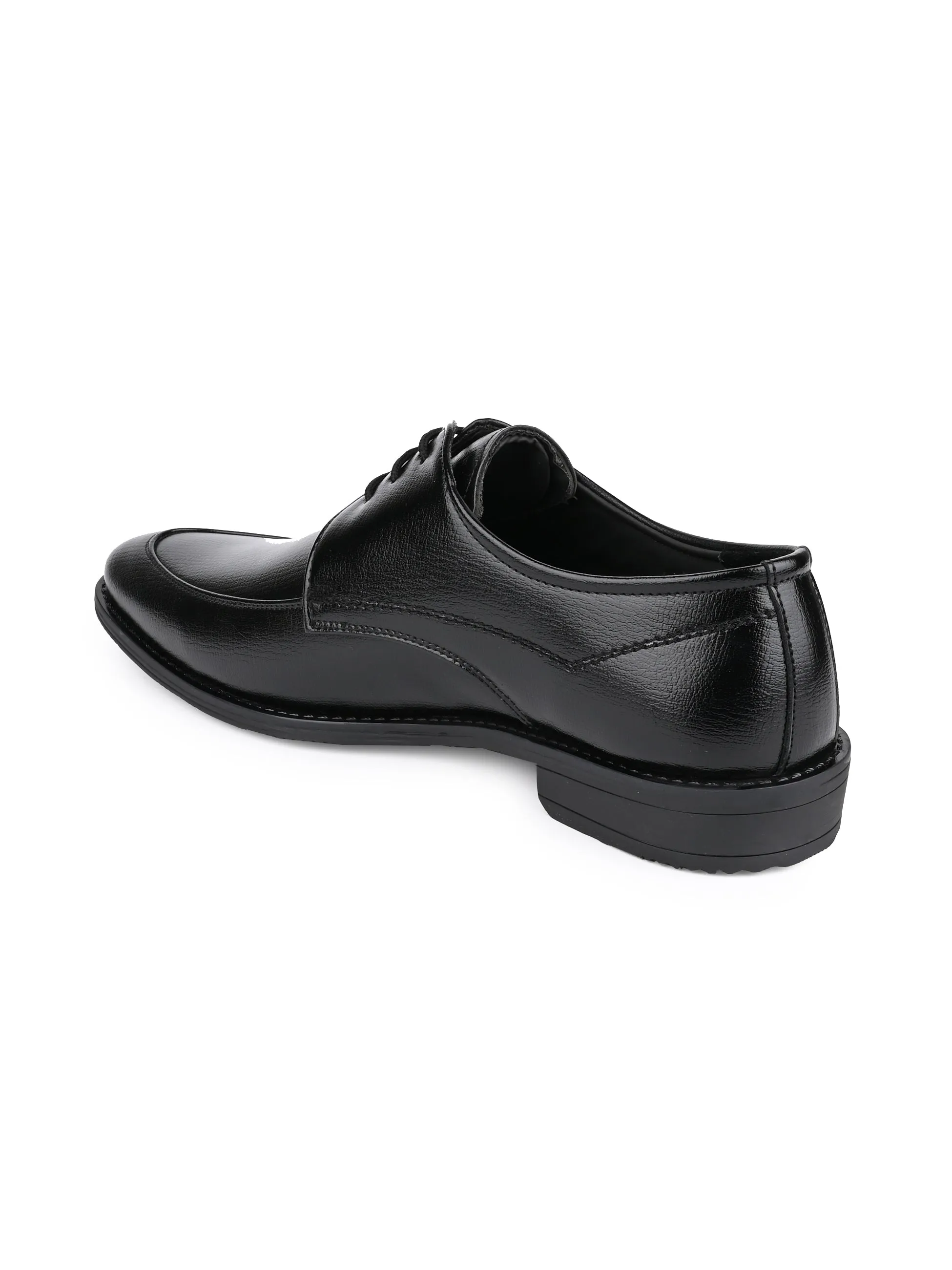 Hydes N Hues Men Black Printed Lace-ups