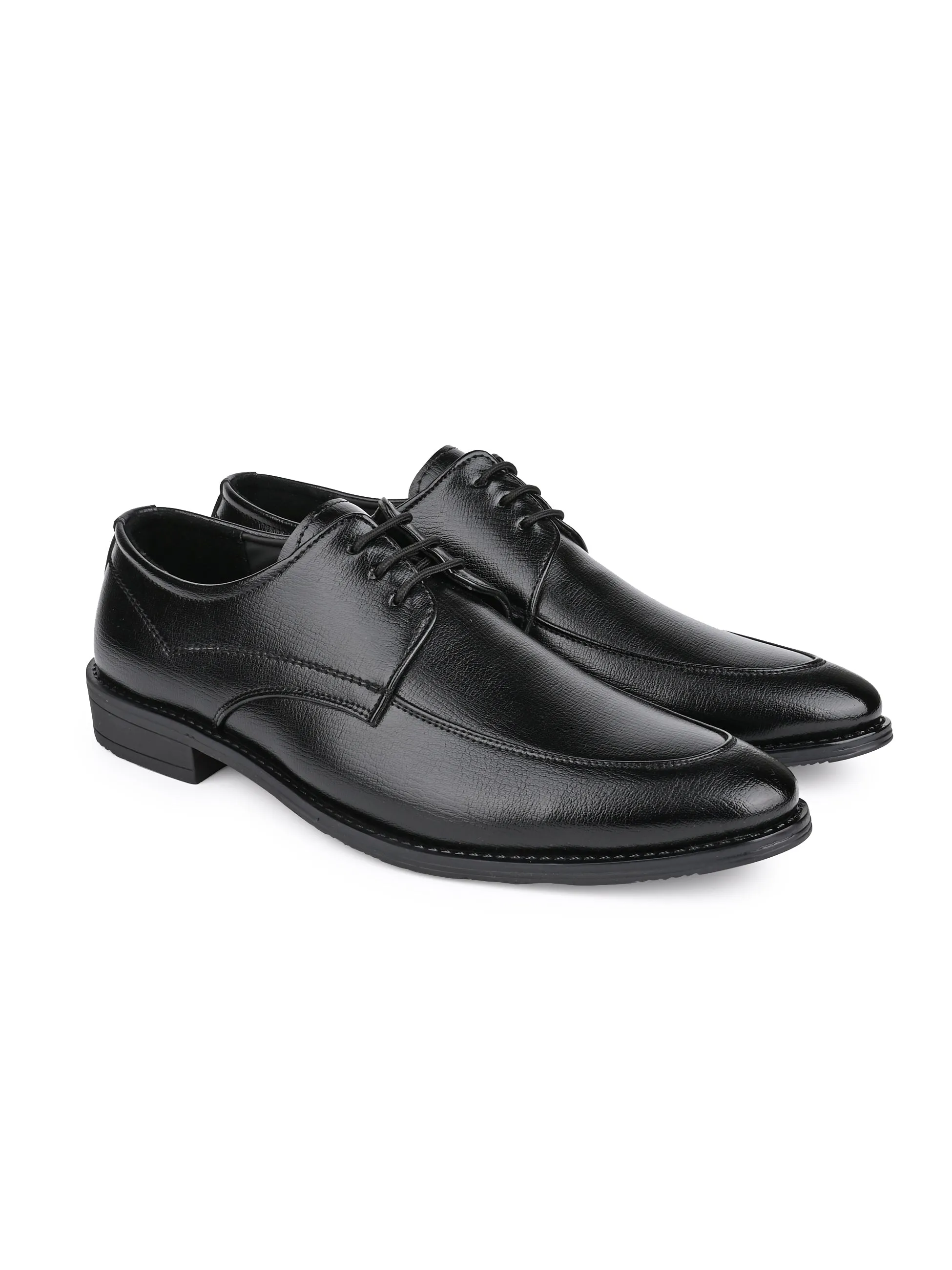 Hydes N Hues Men Black Printed Lace-ups