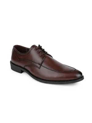 Hydes N Hues Men Brown Printed Lace-ups