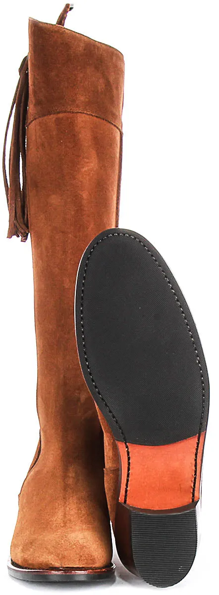 Justinreess England Valentina Heel In Tan Brown For Women