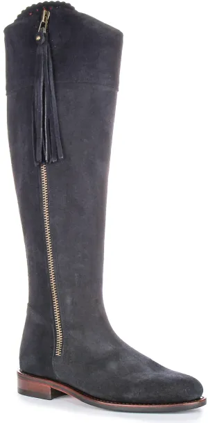 Justinreess England Valentina Slim Fit In Navy For Women