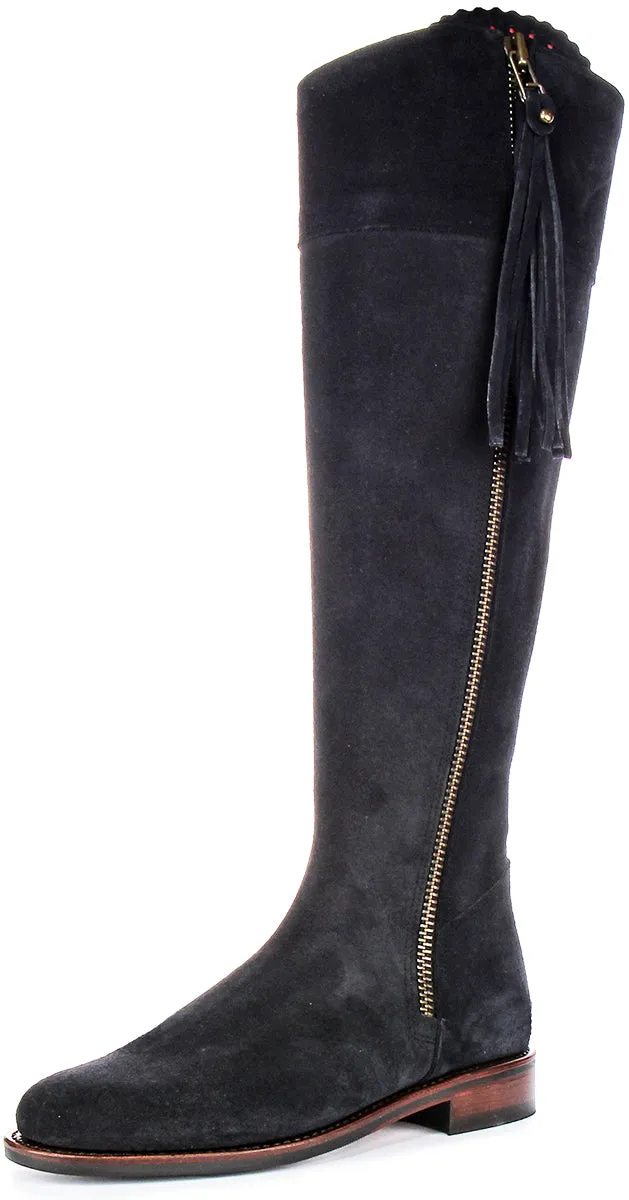Justinreess England Valentina Slim Fit In Navy For Women