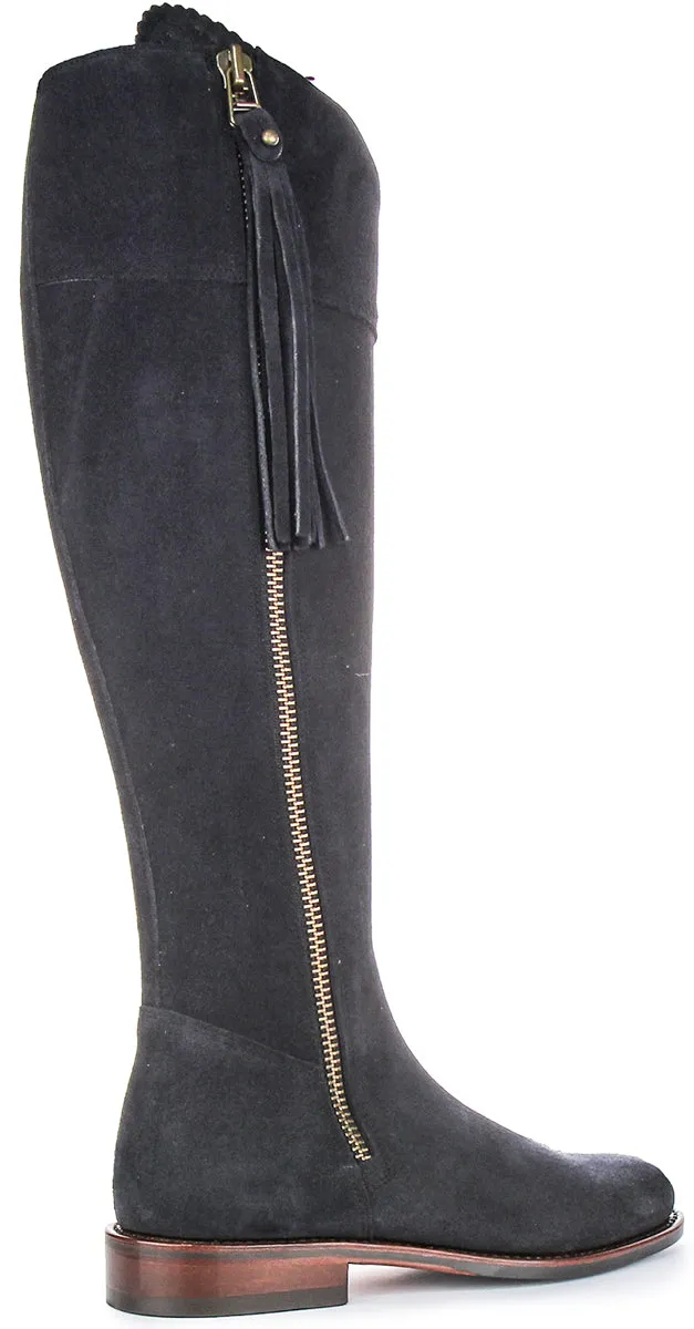 Justinreess England Valentina Slim Fit In Navy For Women