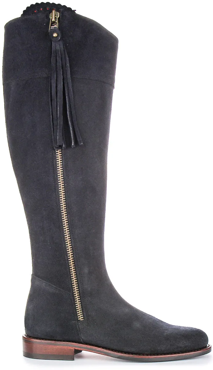 Justinreess England Valentina Slim Fit In Navy For Women