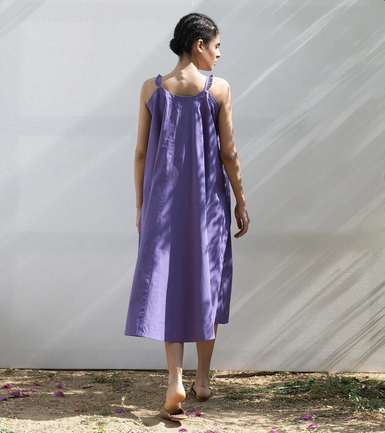 Khara Kapas   I    Hydrangea Handkerchief Midi Dress