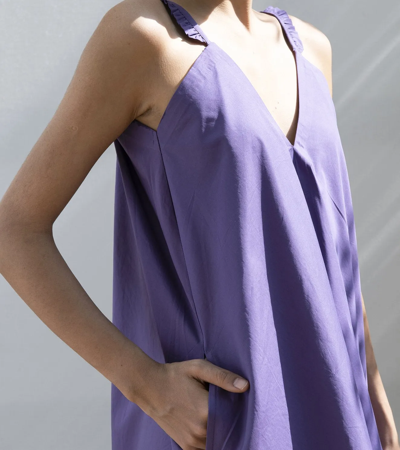 Khara Kapas   I    Hydrangea Handkerchief Midi Dress