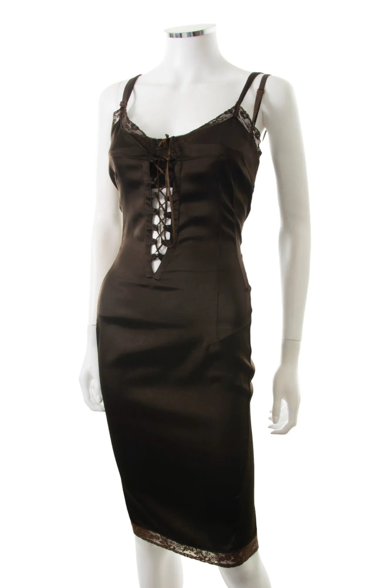 Lace Up Dress