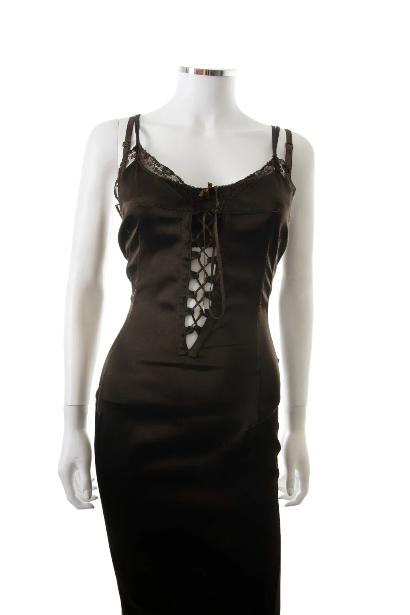 Lace Up Dress