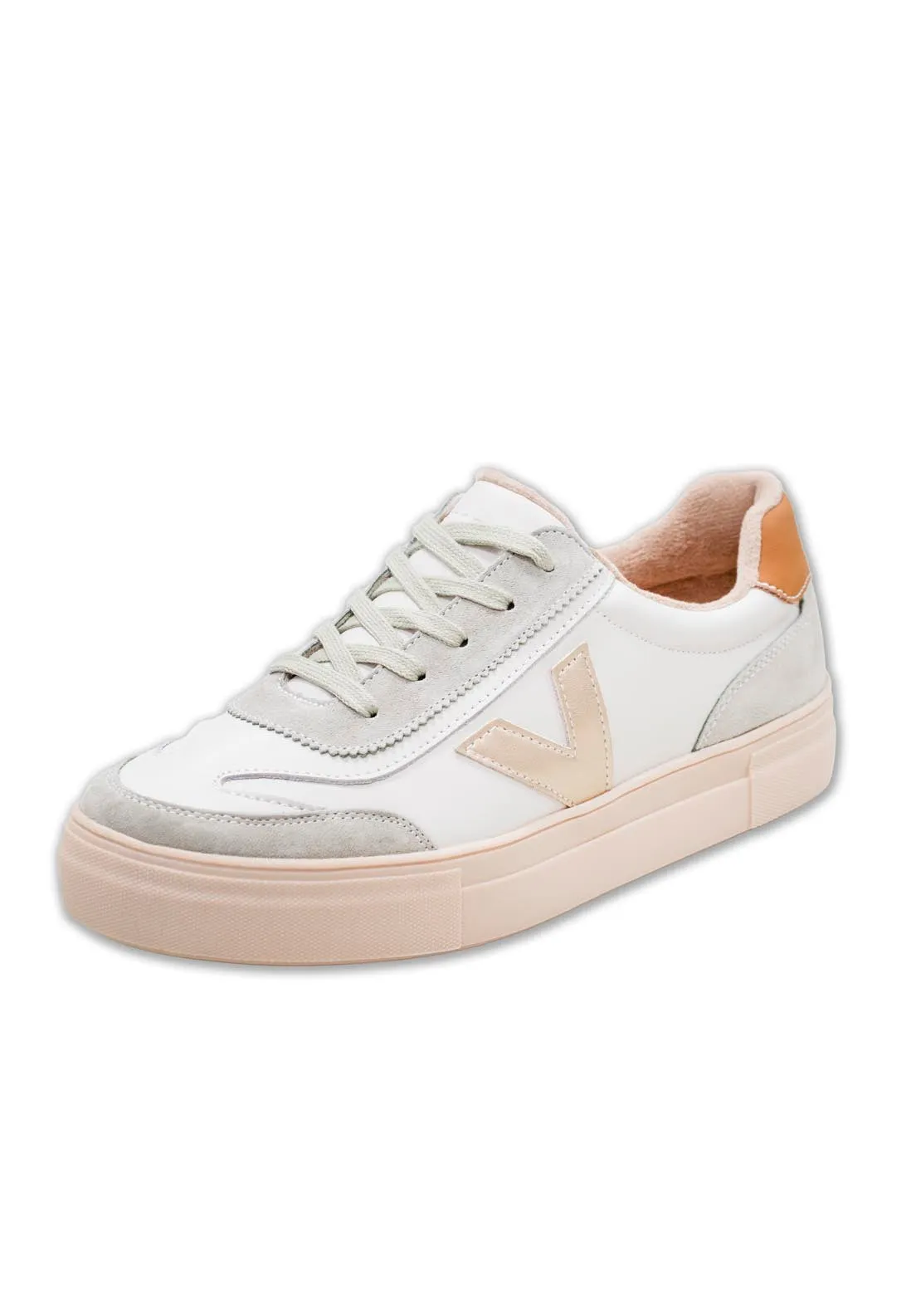 Leather Upper V Trainer - La Fonda Mirage