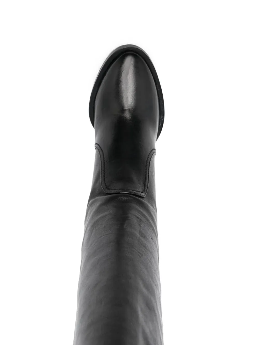 logo-sole 100mm leather knee-high boots
