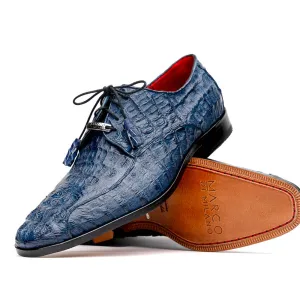 Marco Di Milano Apricena in Navy Caiman Crocodile Derby Dress Shoes