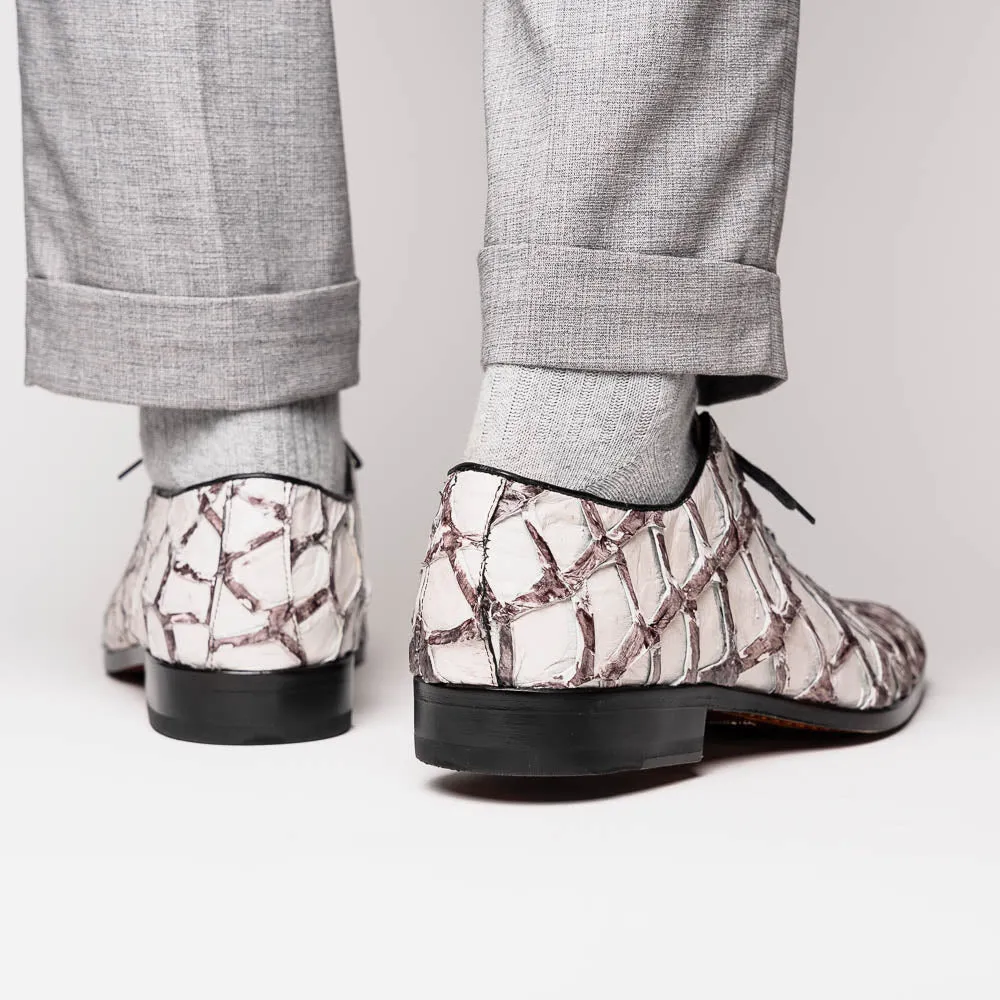Marco Di Milano Olivieri in Newspaper Pirarucu Oxford Dress Shoes