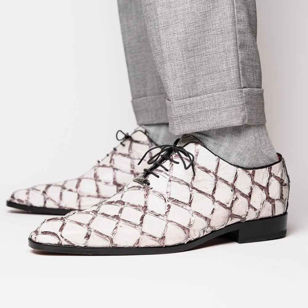 Marco Di Milano Olivieri in Newspaper Pirarucu Oxford Dress Shoes