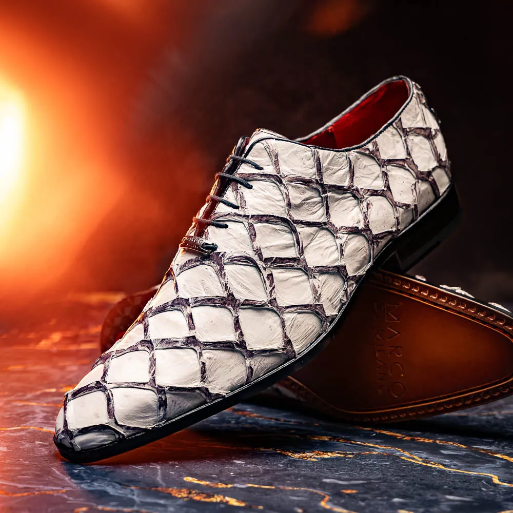 Marco Di Milano Olivieri in Newspaper Pirarucu Oxford Dress Shoes