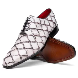 Marco Di Milano Olivieri in Newspaper Pirarucu Oxford Dress Shoes