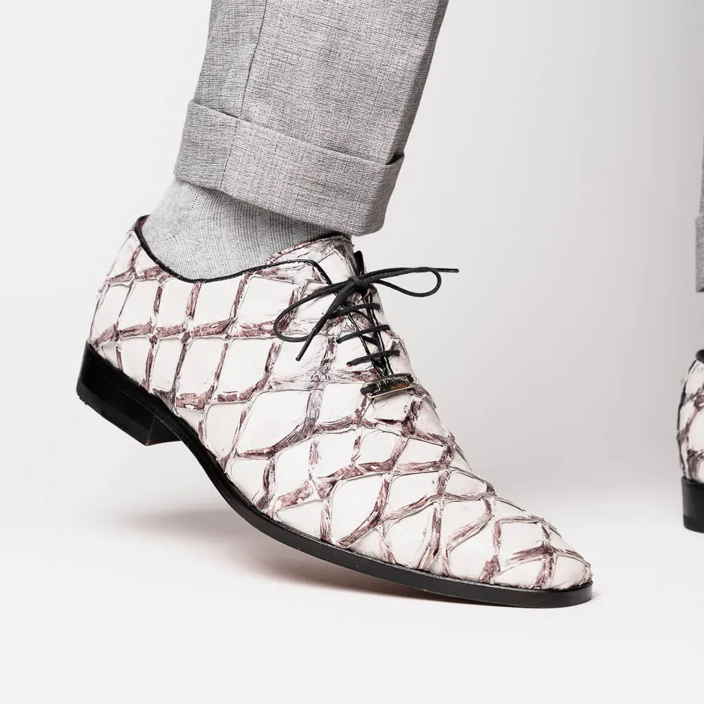 Marco Di Milano Olivieri in Newspaper Pirarucu Oxford Dress Shoes