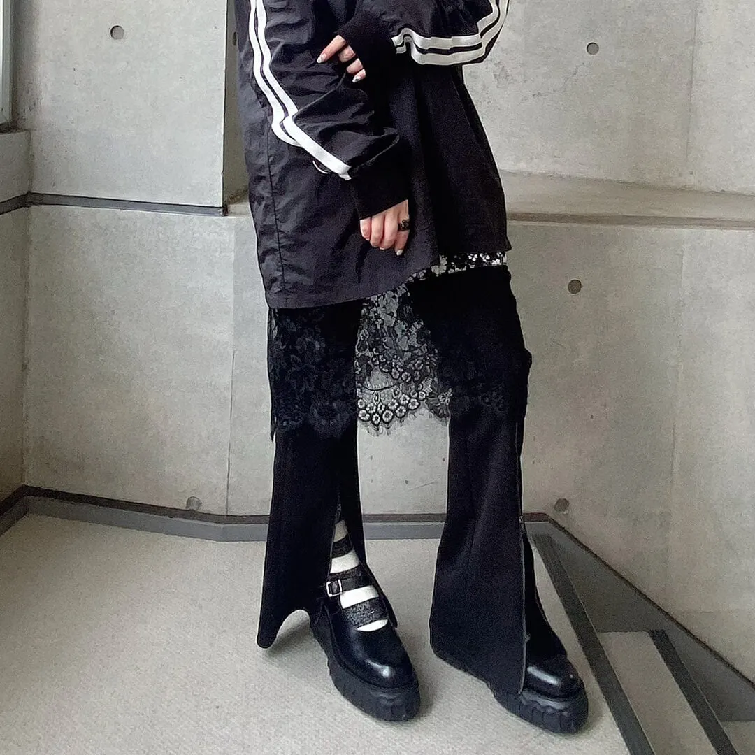 Melting Chocolate Leather Mary Jane (Black)【Japan Jewelry】