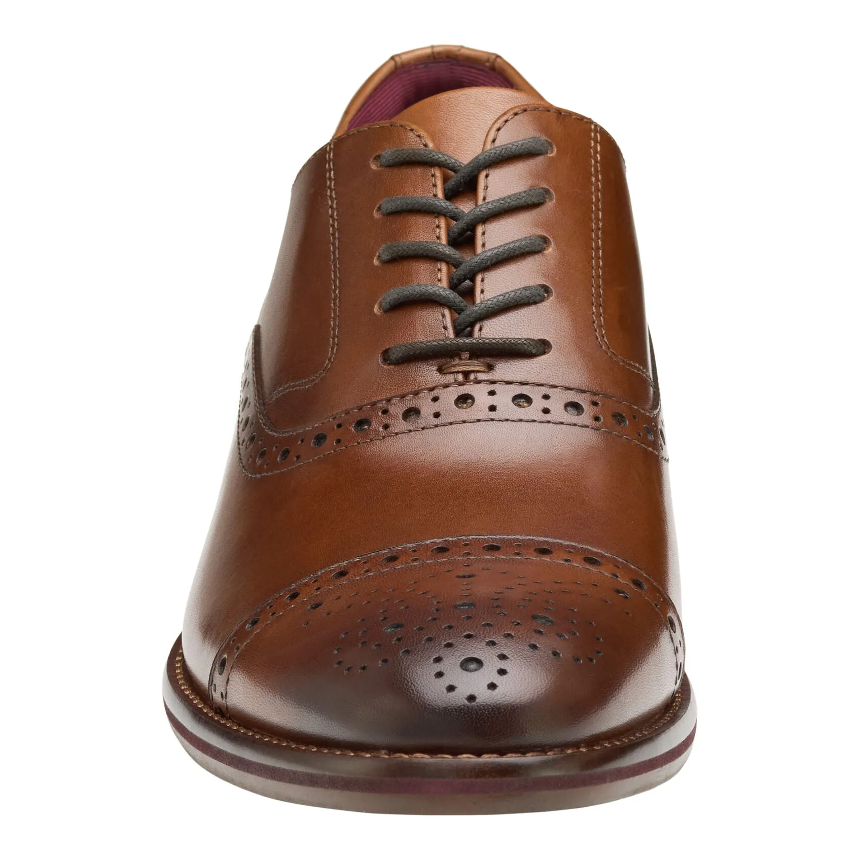 MEN'S JOHNSTON & MURPHY CONARD 2.0 CAP TOE | TAN FULL GRAIN
