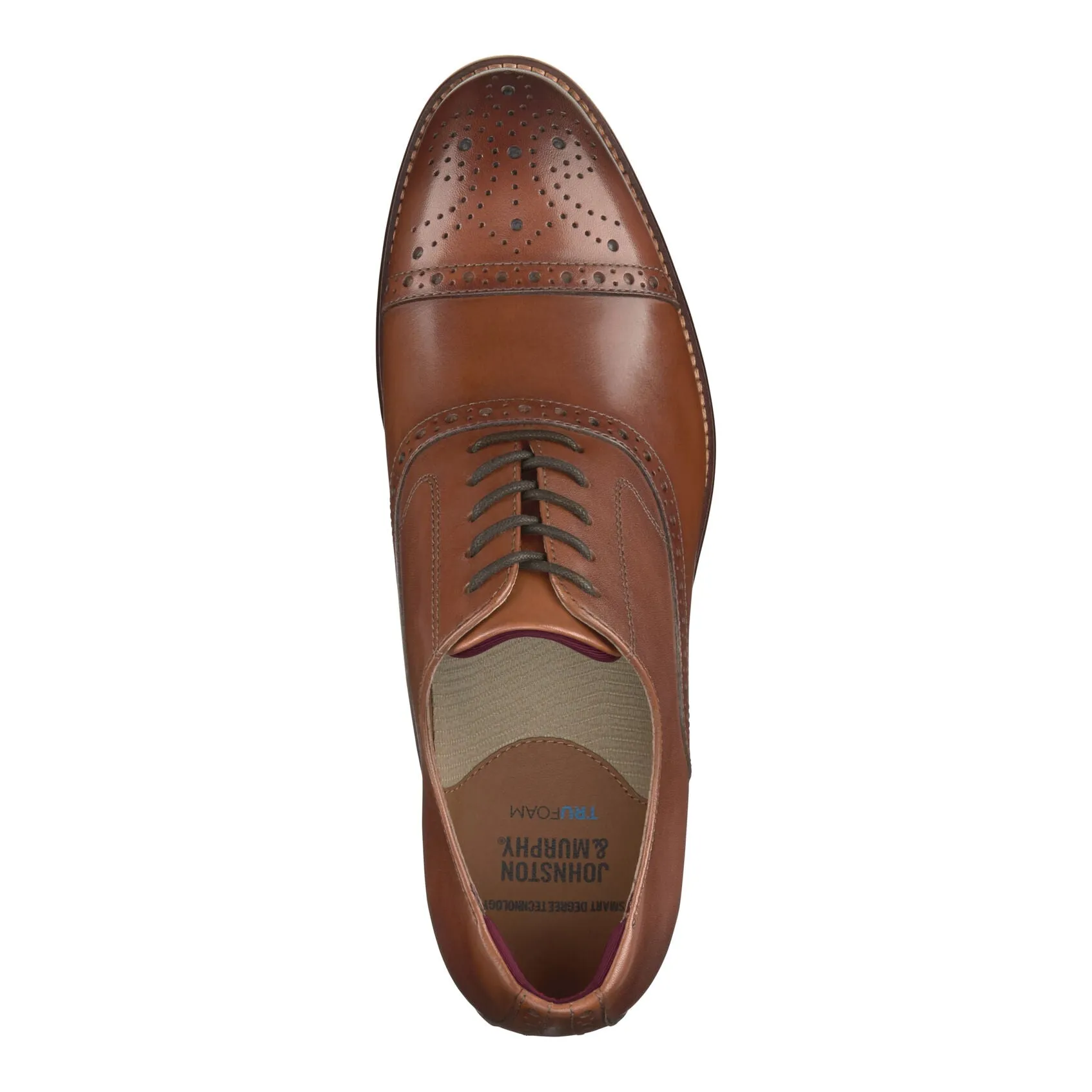 MEN'S JOHNSTON & MURPHY CONARD 2.0 CAP TOE | TAN FULL GRAIN