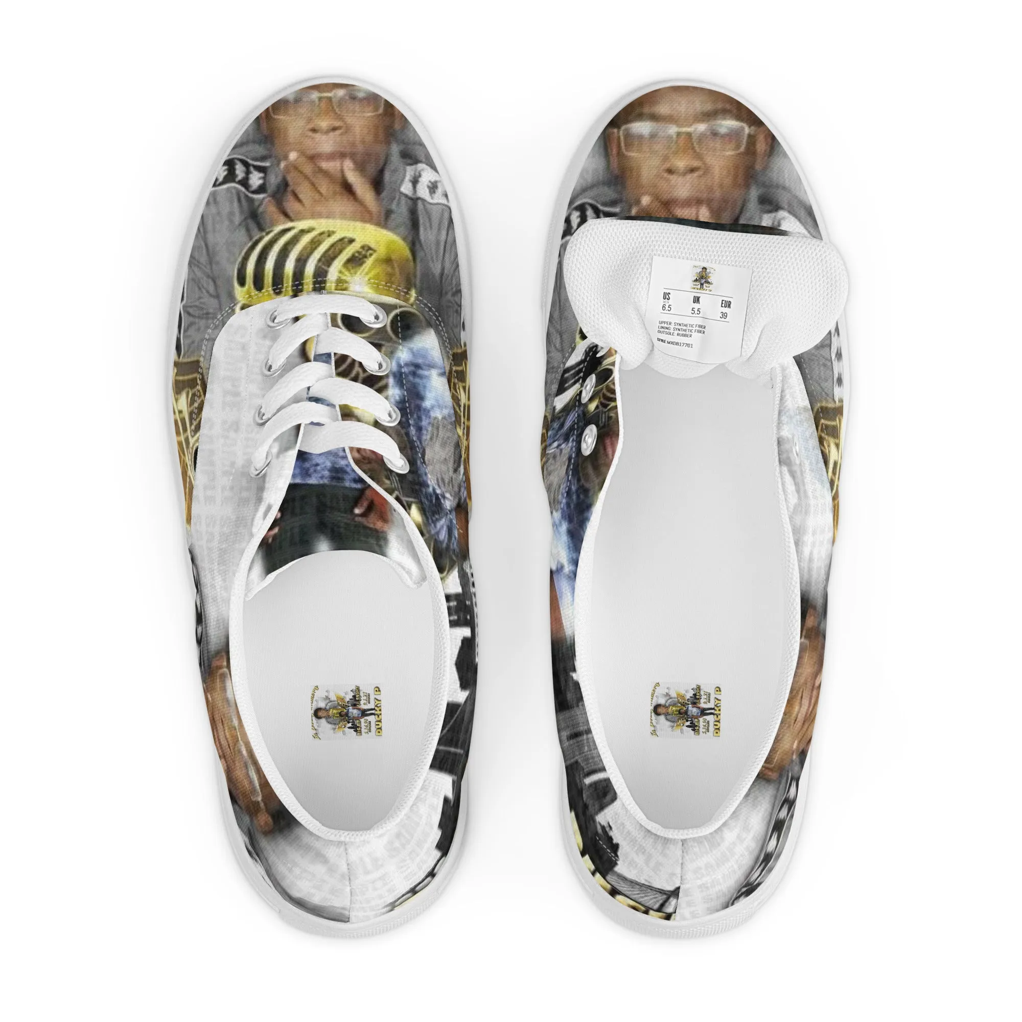 Men’s lace-up canvas shoes