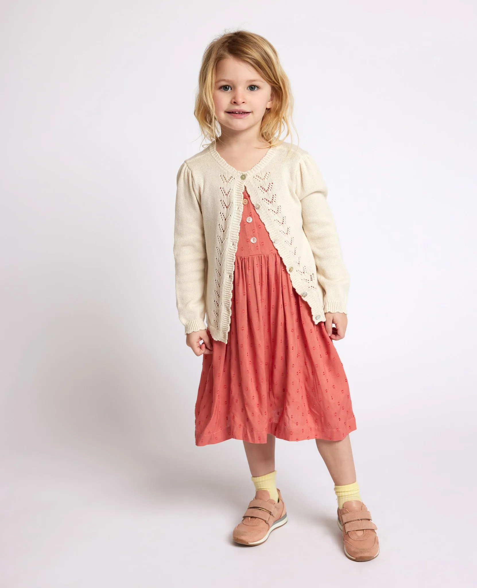 MINI STRUCTURED DOT DRESS
