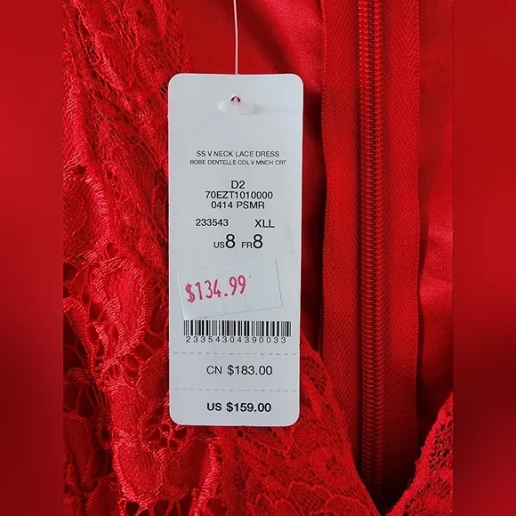 NWT Bebe Lace Dress
