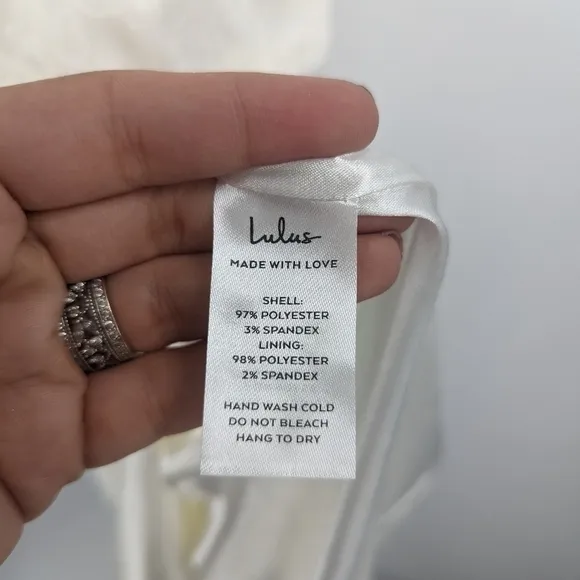 NWT LULU'S Promise My Passion Bridal Maxi V-neck Sleeveless Spaghetti Strap Dres