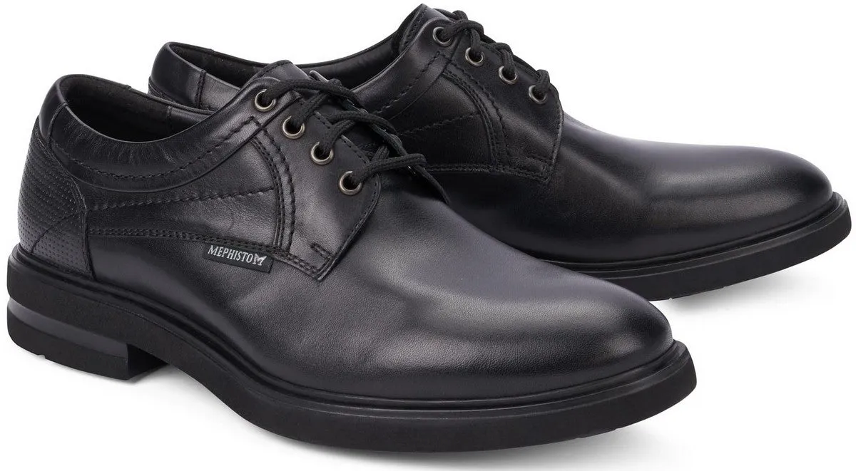 'OLIVIO' men's smart city lace-up shoes - black