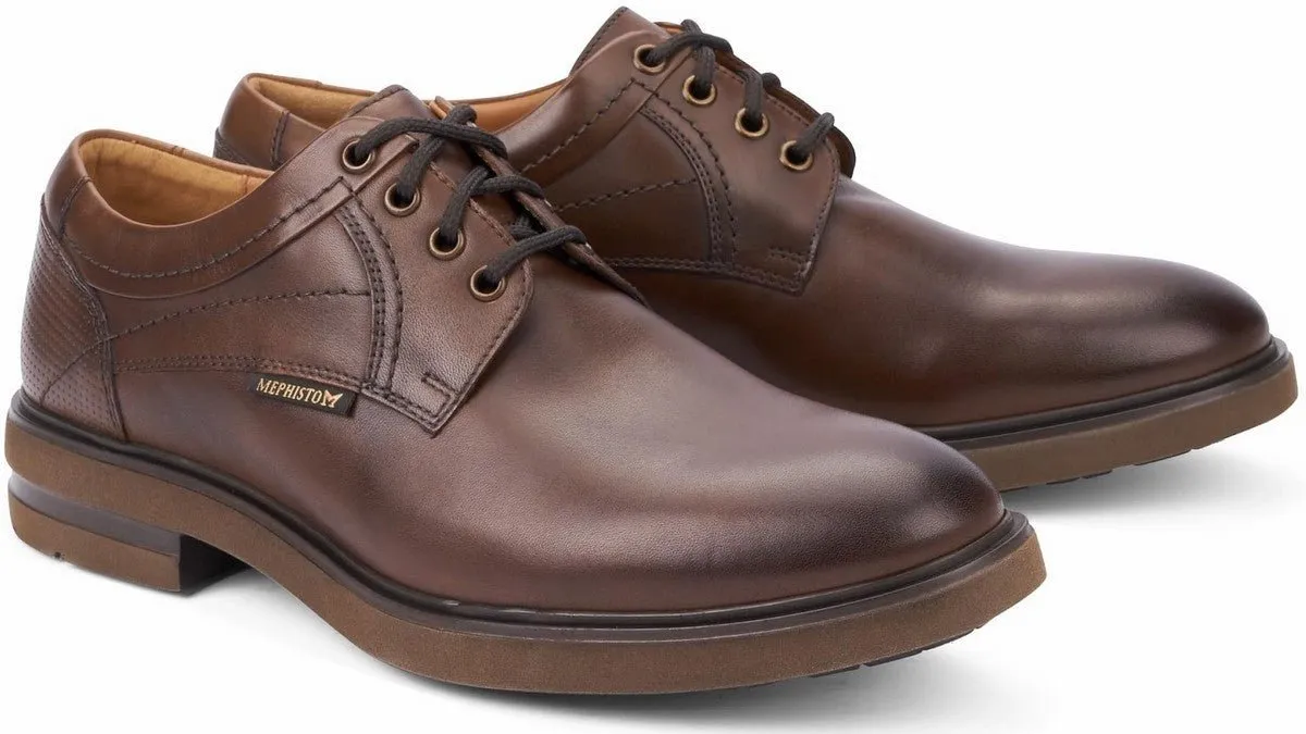 'OLIVIO' men's smart lace-up shoe - Brown