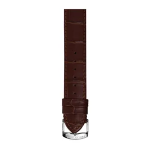 PHILIP STEIN Signature Brown Alligator-print Strap Size 1