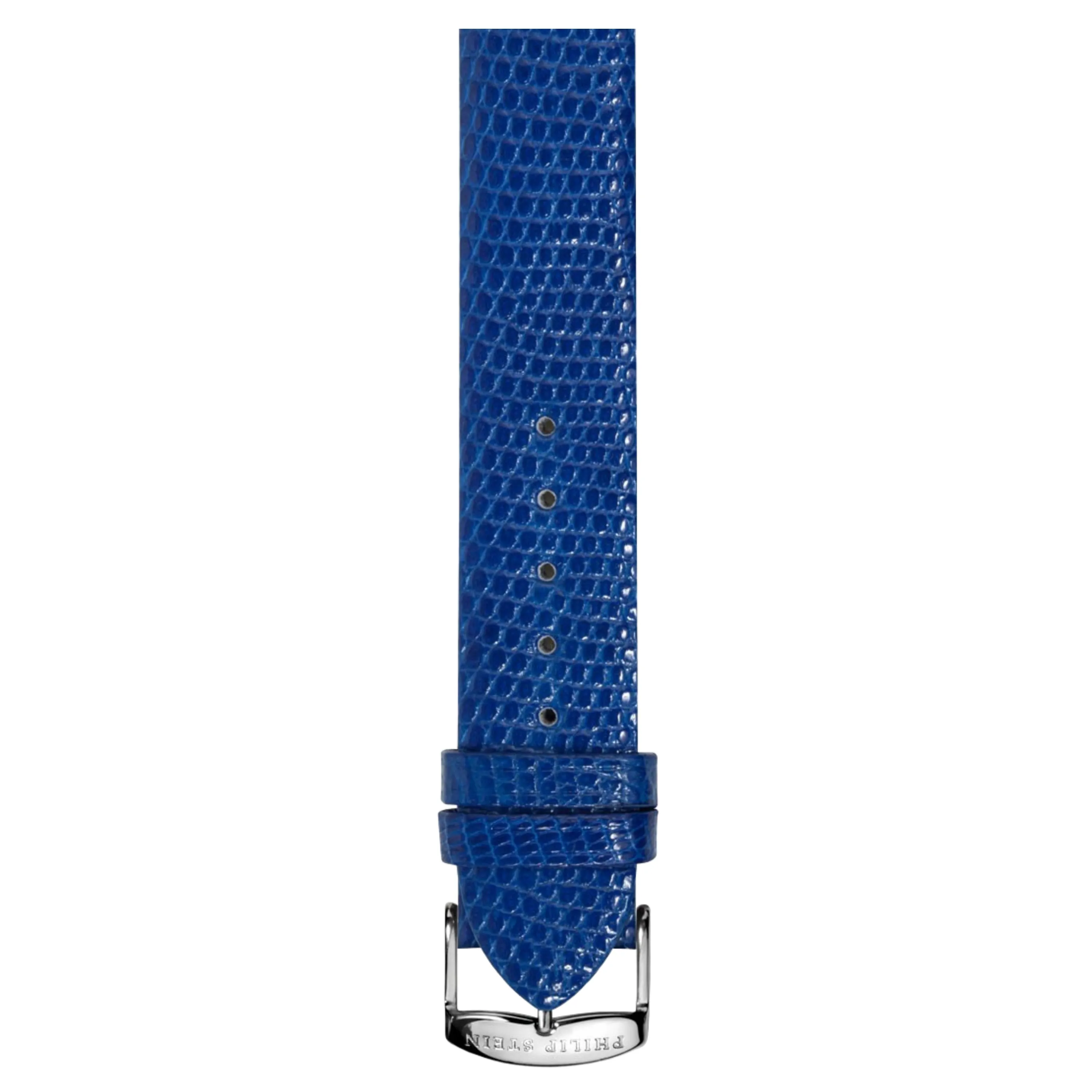 PHILIP STEIN Signature D.Blue Lizard Leather Strap Size 1