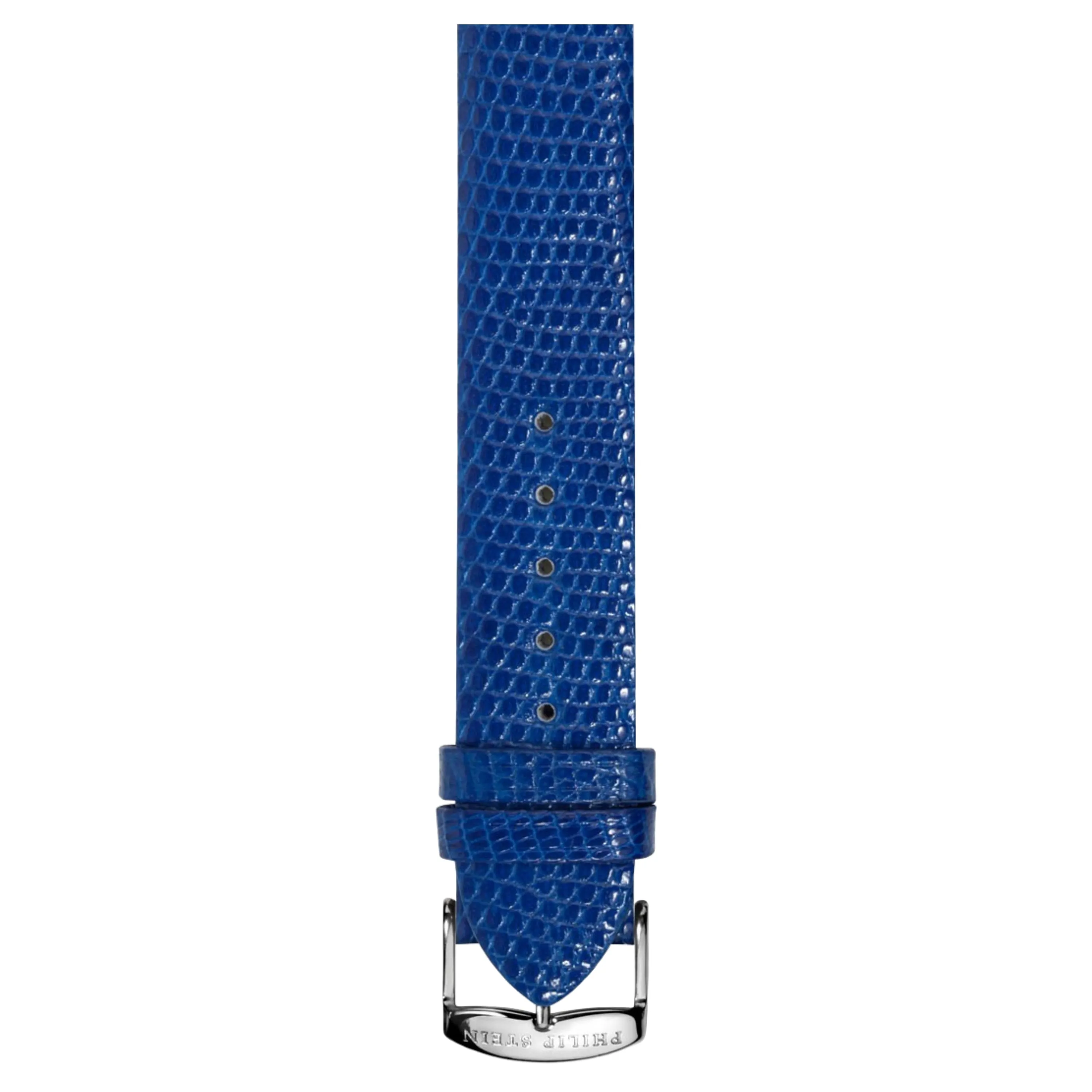 PHILIP STEIN Signature D.Blue Lizard-print Strap Size 2