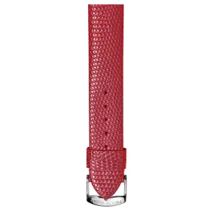 PHILIP STEIN Signature Red Lizard-print Strap Size 1