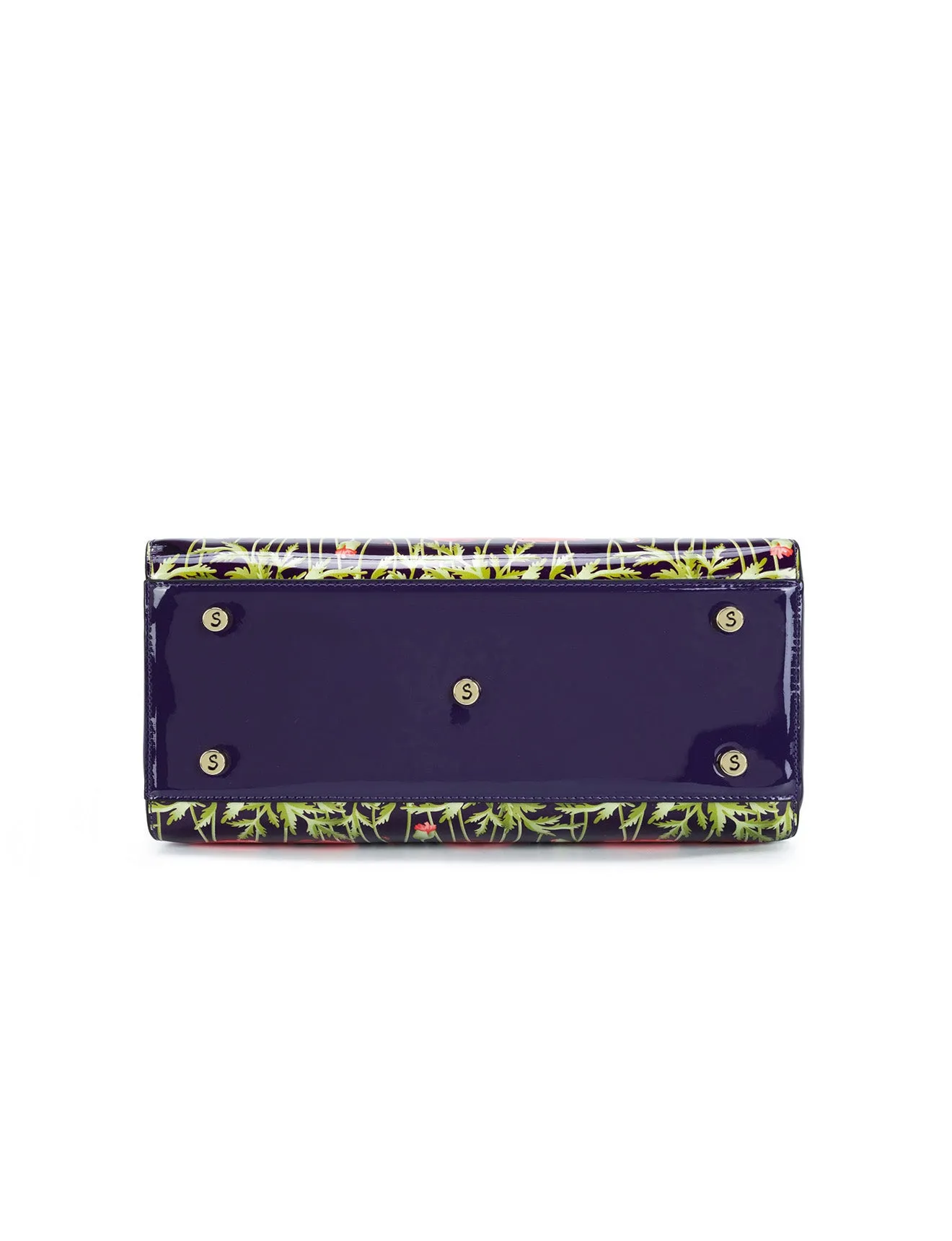 POPPY LEATHER GRIP HANDLE BAG-SN79-0343- SALE