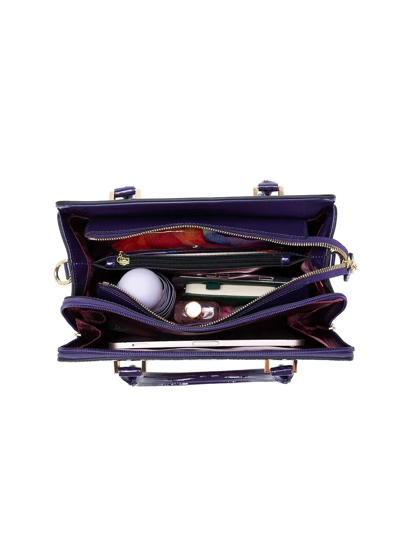 POPPY LEATHER GRIP HANDLE BAG-SN79-0343- SALE