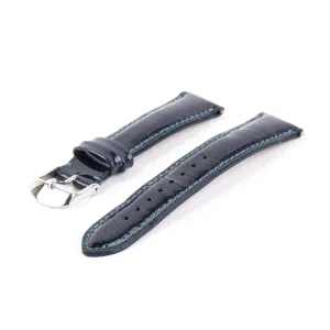 Pre-Owned Michele 18 mm Ocean Wave Patent Leather Watch Strap