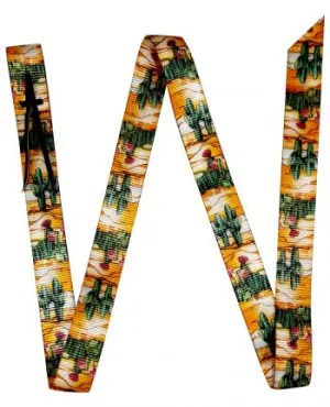 Premium Quality Cactus Print Nylon Latigo