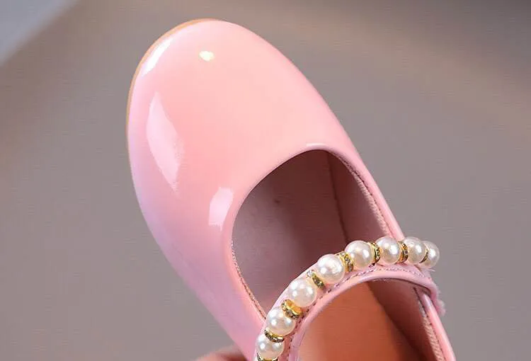 "Diana" Pearl Girl's Shoes in Pink