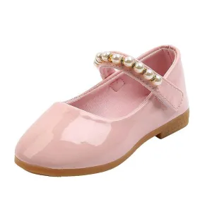 "Diana" Pearl Girl's Shoes in Pink