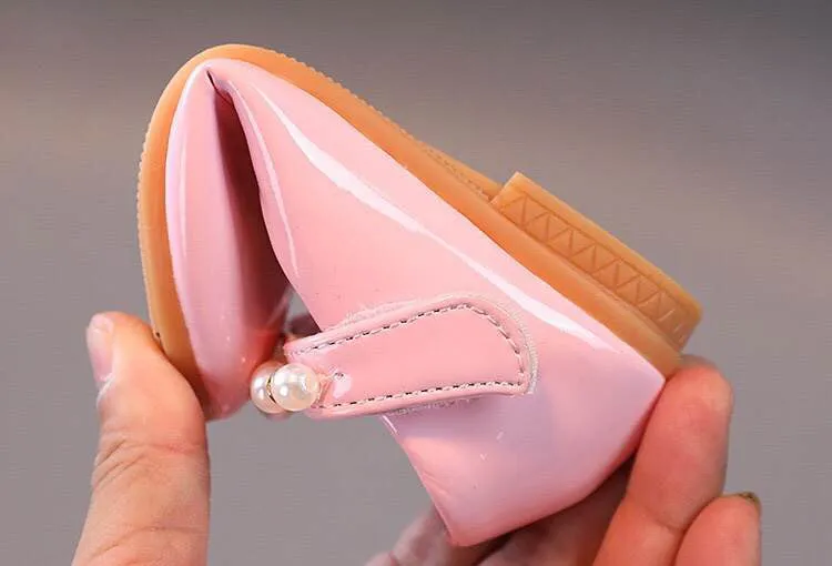 "Diana" Pearl Girl's Shoes in Pink